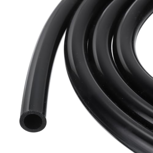 Rebower 6.6ft 3/4 ID x 1 OD Silicone Tubing Black Industrial Plastic Tubing Pure Silicone Hoses for Pump Siphoning Draining Irrigation Brewing