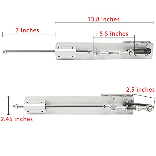 Image of Reciprocating Cycle Linear Actuator Gear Adjustable Telescopic Motor DIY Motor with Speed Controller Stroke 3-15CM (DC 24V, 120RPM)