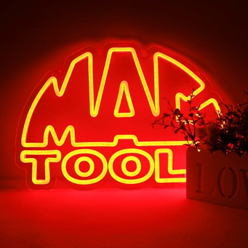 Image of WonderfulLife Tools Neon Sign for Hardware Shop Garage Decor,Led Signs for Man Cave Tools Store or Home Improvement Store,Easy Hanging.