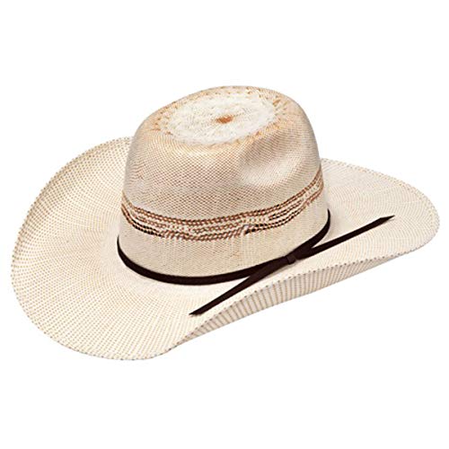 ARIAT Ivory/Tan Youth Bangora Straw Western Hat A73212