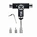 Catwalk Skate Tool with Ratchet,All in One Ratchet Skateboard T-Tool (Black)