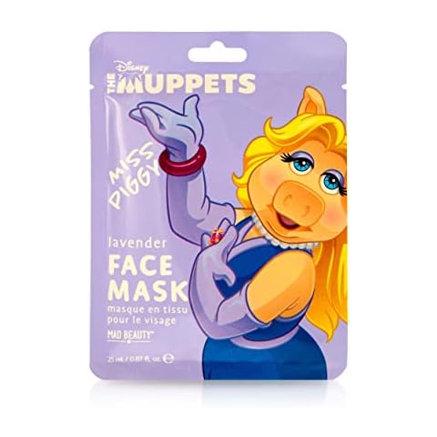 MAD Beauty Disney Muppet Gesichtsmaske Miss Piggy - feuchtigkeitsspendende & entspannende Tuchmaske für gepflegte Haut und einen schönen Teint mit Lavendel- Extrakt Cover