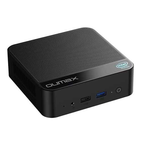 Mini PC N150 Intel 13th Twin Lake N150 (hasta 3.6 GHz), 16 GB DDR4 500 GB SSD, compatible con computadora 4K Dual HDMI Display/WiFi5/BT5.0/USB3.2/WOL Home/Office