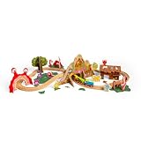 TRAIN MONSTRE - Préparez-vous pour des aventures pleines de bouillonnements, de bulles et de marais avec notre Train Monstre, comprenant une montagne de monstre et un tunnel de limace ; 50 pièces de jeu ; 22cm H x 84cm l x 54cm P