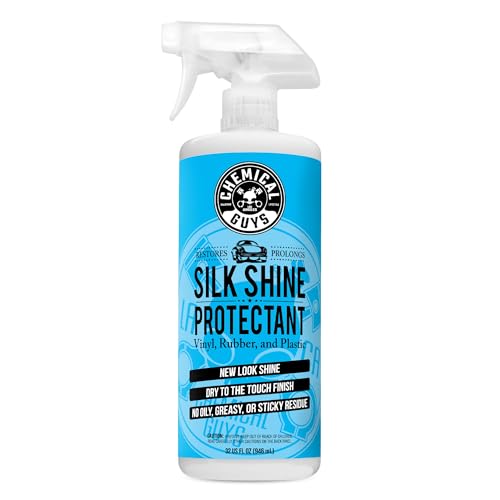Chemical Guys Silk Shine Spray-able Dry-To-The-Touch Dressing and Protectant for Tires Trim Vinyl Plastic and More Safe for Cars Trucks Motorcycles RVs & More 32 fl oz