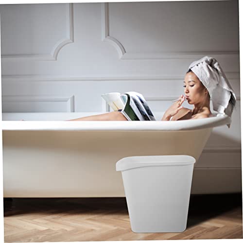 Cabilock Caneca de Basura Rectangular Blanca Moderna miniatura 5