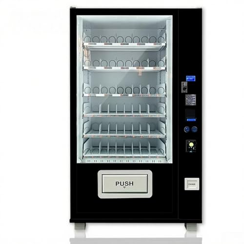 Commercial Vending Machine Automatic Snack and Beverage Combo Vending Machine with Bill Coin Acceptor and Card Reader for Retail Stores Hotels and Corporate Offices