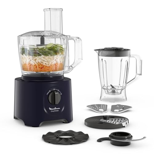 Robot da cucina multifunzione Moulinex Easy Force, 800 W, 25 funzioni, 2 velocità + Pulse, 6...