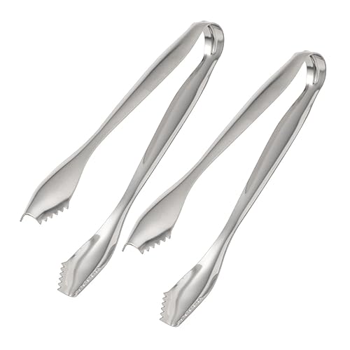 CIYODO Pinces À Sucre En Acier Inoxydable 2 Pièces Mini Pinces De Service Pour Fête Café Bar Usage Domestique