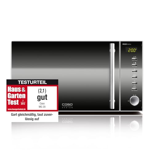 Caso | MG20 menu 2-in-1 Mikrowelle mit Grill | 800 W, Grill 1000W, 2 Kombiprogramme + 14...