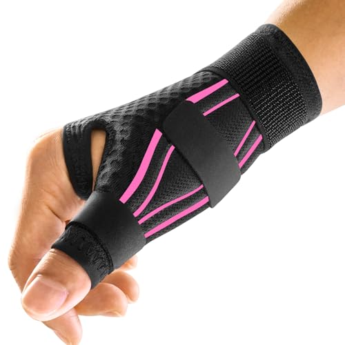 FREETOO Ergonomique Attelle de Pouce pour Tendinite, Arthrose, Rhizarthrose, Pouce à Ressaut, Canal Carpien, Orthèse de Pouce Droit ou Gauche pour Entorse,...