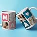 Imagen de Transparent Gift Taza Personalizada con Cinco Fotos Cubos Corazón