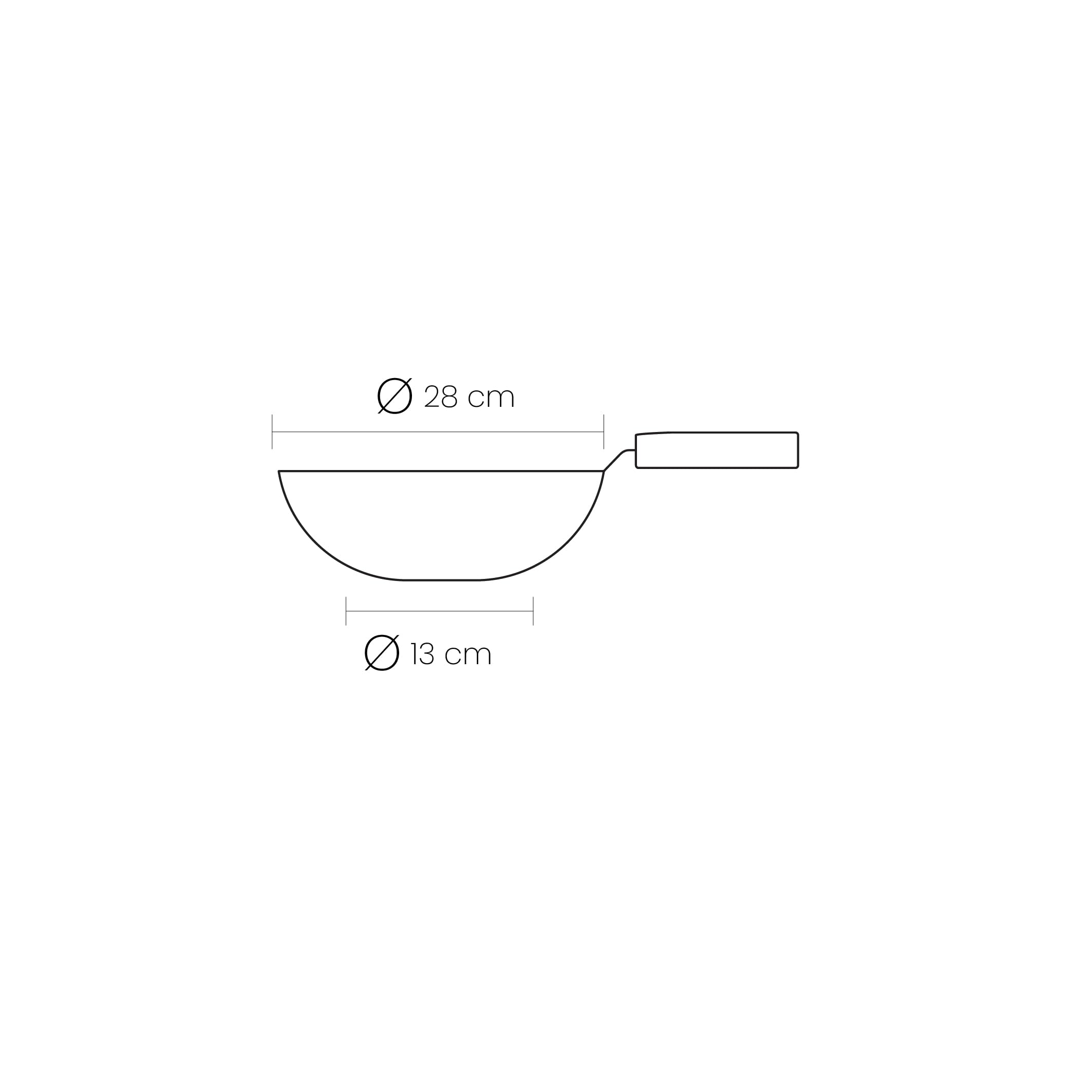 IBILI - Wok, 5 Lagen, Element 28 cm, ohne Antihaftbeschichtung, 5-lagig, induktionsgeeignet