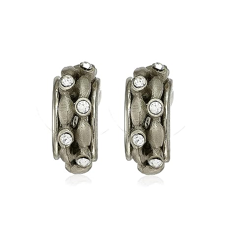 See full amazon price history chart for Estele Rhodium & Grey Matt Finish Designer Hoop Earring for Women with Austrian Crystals Estele Rhodium & Grey Matt Finish Designer Hoop Earring for Women with Austrian Crystals (B095CMZH6C) Amazon Price History, Amazon Price Tracker