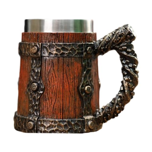 Tasse café design tonneau en bois avec isolation pour vos soirées et moments détente