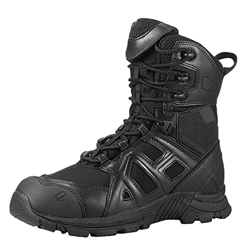 Bottes de randonnée tactiques et chaussures de combat en cuir respirant - 2