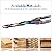 SpeTool Upcut Spiral Router Bit 1/8 Inch Cutting Diameter 1/4 Inch Shank, Extra Long 3 Inch Extreme Tool Life Coated Solid Carbide CNC Wood Plunge Router Bits