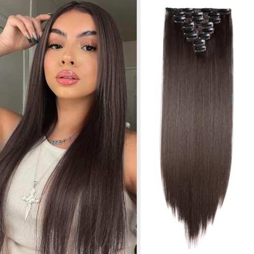 TESS Extension à Clip Cheveux Naturel 66 cm,...