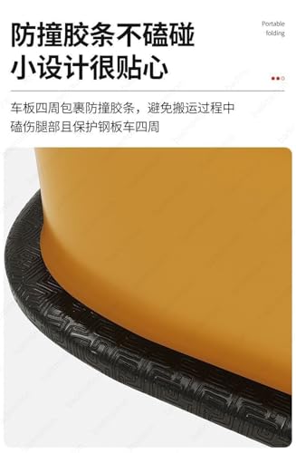 Carretilla de plataforma de acero resistente para carga pesada miniatura 6