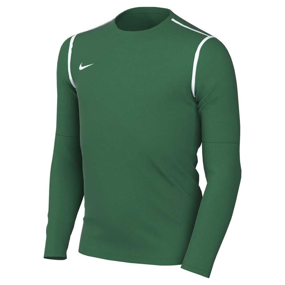 Nike Unisex Y Nk Df Park20 Crew Top Sweatshirt, Pine Green/White/White, M EU