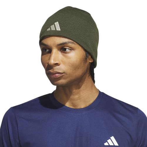 Image of adidas Men's Reversible Skully Beanie - Two-Sided Skull Cap Winter Hat