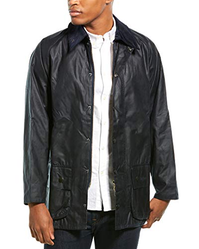 Barbour Mens Beaufort Wax Jacket, 34 Navy