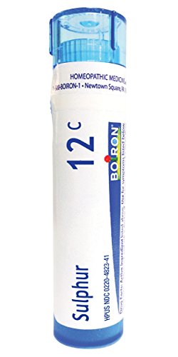 Boiron Sulphur 12C, 80 Pellets, Homeopathic Medicine for Skin Rash