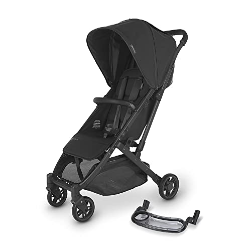 Image of MINU V2 Stroller-Jake (Charcoal/Carbon/Black Leather) + Snack Tray for MINU/MINU V2