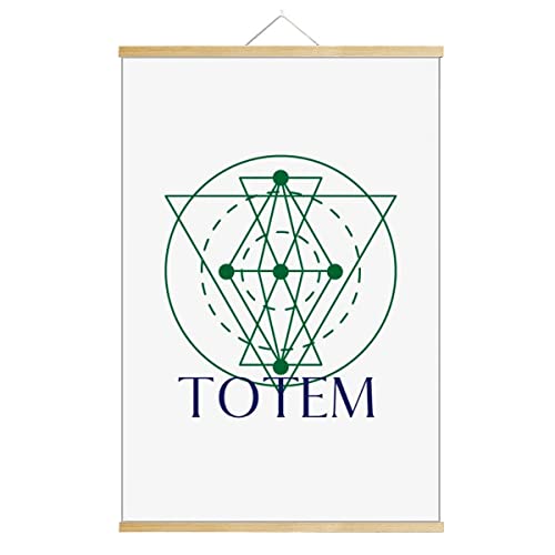 Cuadro decorativo con diseño de tótem triangular