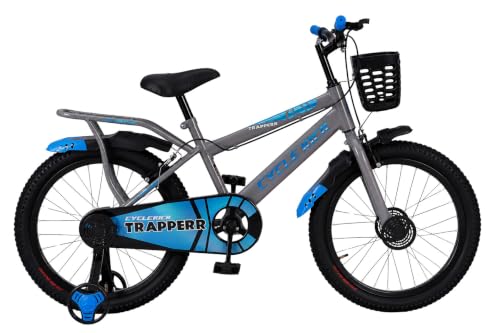 Image of Trapperr 20T 20 inch Kids Cycle with Side Wheels | Ideal for 6 to 9 Years Boys & Girls Kids Bike | 12.5 Inches Frame