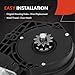 A-Premium Power Window Lift Motor Compatible with Ford Ranger 1993-2011, Windstar 1995-1998 & Lincoln Continental & Mazda B2200 B2300 B2500 B2600 B3000 B4000, Replace# 1FAA58526