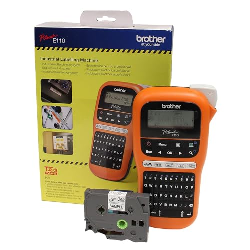 Brother PT E110 imprimante pour étiquettes Transfert thermique 180 x 180 DPI 20 mmsec HGeTZe QWERTY Neuf - vue 5