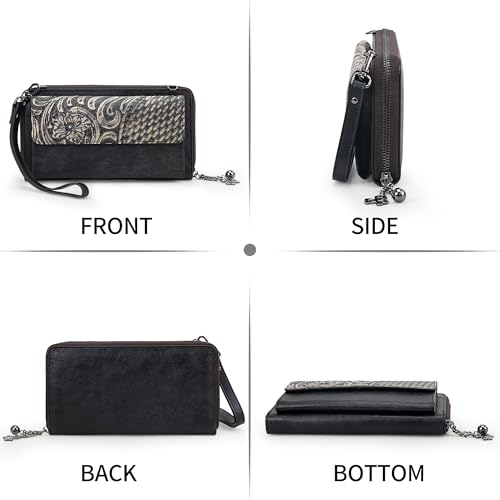 Crossbody Bags For Women, Wristlet Wallet Phone Purse Shoulder handbags Multi-Function Small Clutch Card Holder3