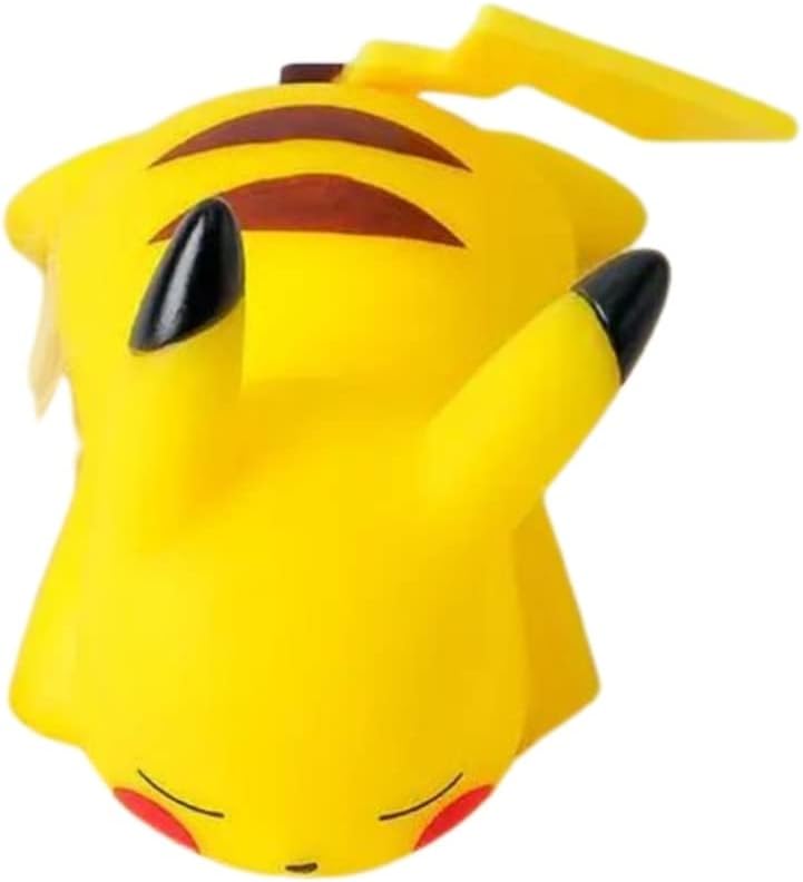 Genérico Lámpara infantil pkm - Luz Nocturna Infantil pika pika, Luz Quitamiedos Infantil color amarillo - Luz Led de Noche para Niños Luz Bebe Nocturna Regalos para Niños (PIKA3)
