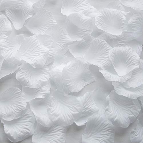 TtS 1000pcs (White) Seta Rosa Petali Fiori