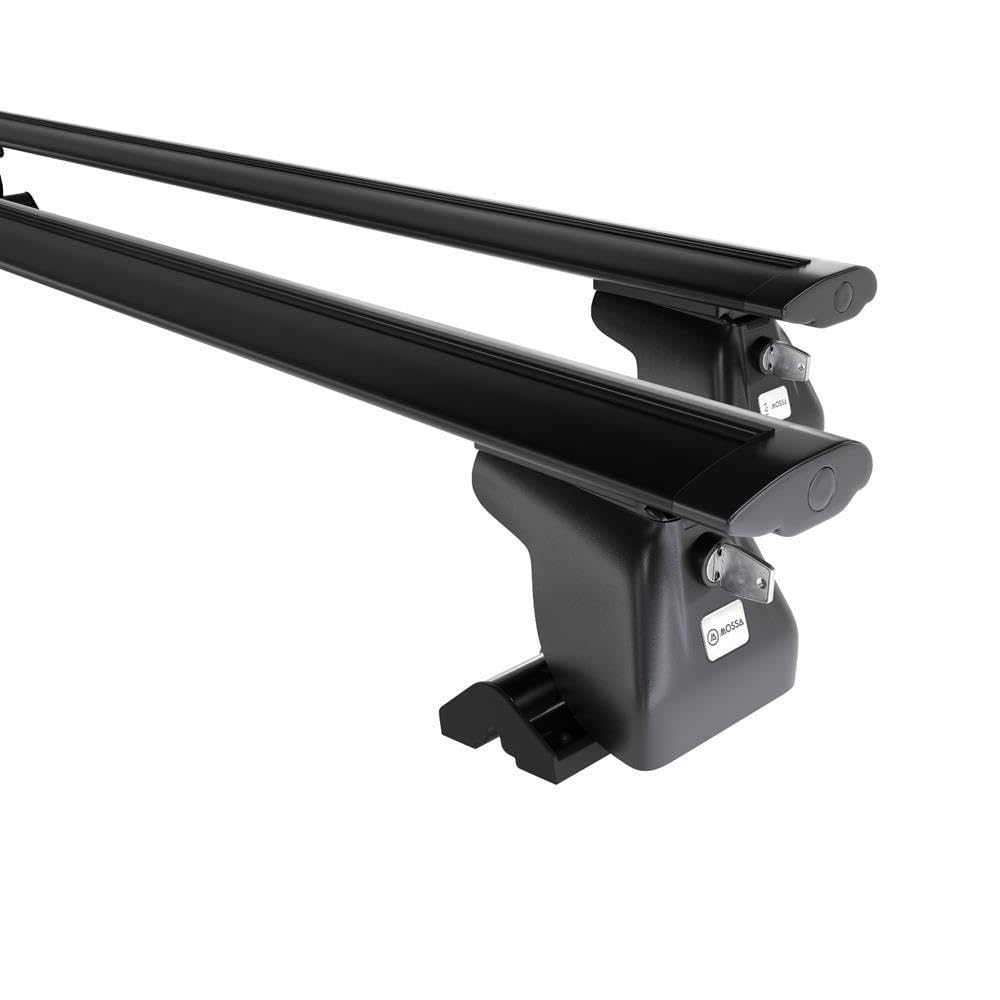 Mossa Portaequipajes de Techo adecuadas para Toyota ProAce II Furgoneta (2016- ) - baca para Coche - Barras para Techo de Coche - Aluminio Negro - Puntos de Montaje 2