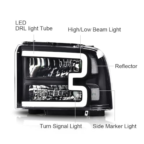 Image of G-PLUS LED Headlights Fit Ford F250 F350 F450 F550 2005-2007 Super Duty