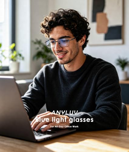 Image of ANYLUV Blue Light Glasses Men /Women, Blue Light Blocking Glasses, Computer Screen Blocker Eyes Protection Glasses
