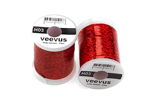 Veevus Holographic Tinsel (Red, Large)