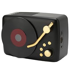 Haut-Parleur Bluetooth Stéréo USB Charge Retro Turntable Design Portable Mini Haut-Parleur sans Fil pour Home Party… - Les Beatles, Paul McCartney, John Lennon, RIngo Starr, George Harrison Haut-Parleur Bluetooth Stéréo USB Charge Retro Turntable Design Portable Mini Haut-Parleur sans Fil pour Home Party… – Image 5