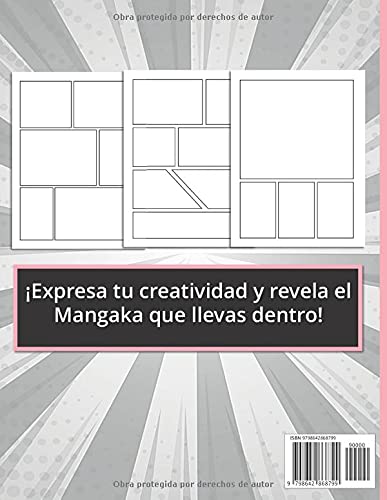 Miniatura 2 de Crea tu Manga Crea tu propio cómic 100 originales plantillas de cómics en blanco para adultos, adolescentes y niños Formato 21,59 x 27,94 (Spanish