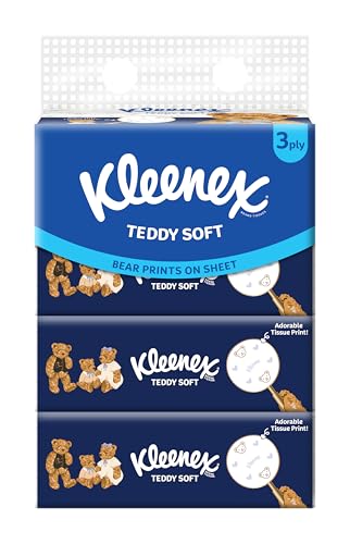 Kleenex Teddy Soft Box Facial Tissue 3ply 100s