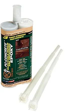 PC Products 70222 PC-Concrete Two-Part Epoxy Adhesive Paste for Anchoring and Crack Repair, 21.2 oz Cartridge, Gray