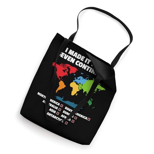 Bolso tipo tote 'He estado en los siete continentes' miniatura 2