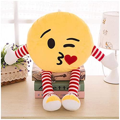 Image of HUG 'n' FEEL SOFT TOYS Soft Toys Long Soft Lovable hugable Cute Giant Life Size Figure Toy Bear Plush & Stuffed Toys (Emoji Pillow, Cool Emoji) Lovely Teddy Figure Toy
