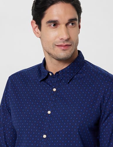 Image of Pepe Jeans Men's Casual Shirt | Trendy Printed Shirt for Men| Regular Fit | Full Sleeve | Available in Plus Size, Cotton