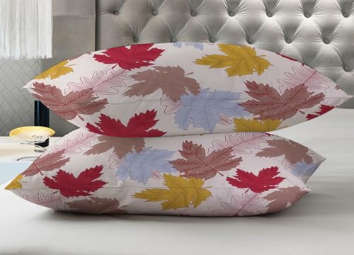 Image of RD TREND 210 TC Premium Glace Cotton Assorted King Size Printed Floral Design Pillow Cover -18 inchX28 inch Inches,(Pack of 4) of Any 8 Pieces Color Multi-20