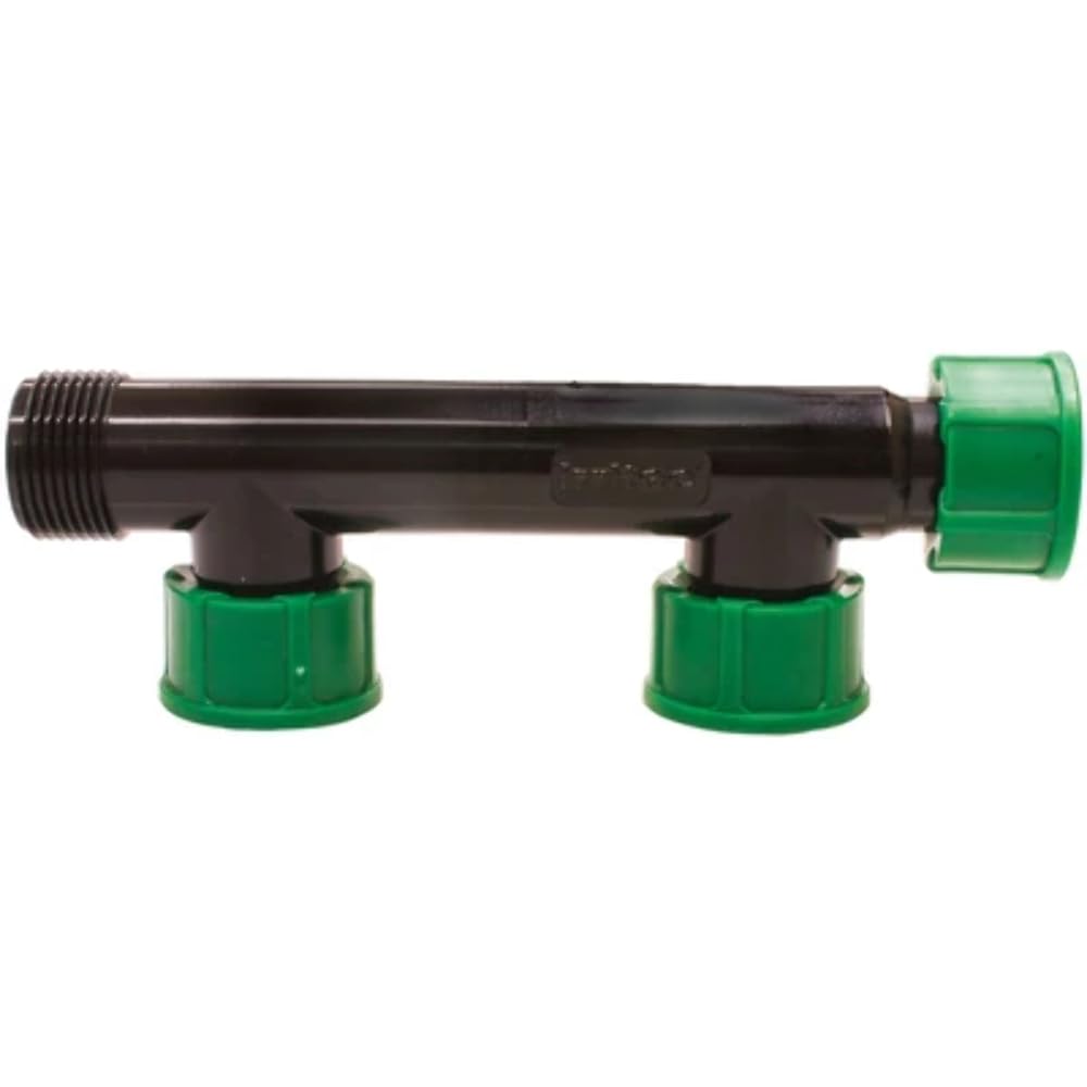 244-H434-06 Colector con OR 2 Salidas 1" para instalaciones de riego, Multicolor