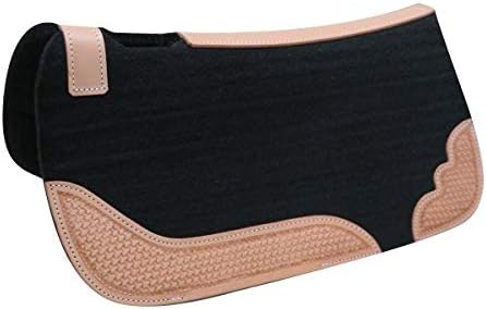 Showman Mini 20" x 20" x Felt pad with Basket Tooled wear Leathers