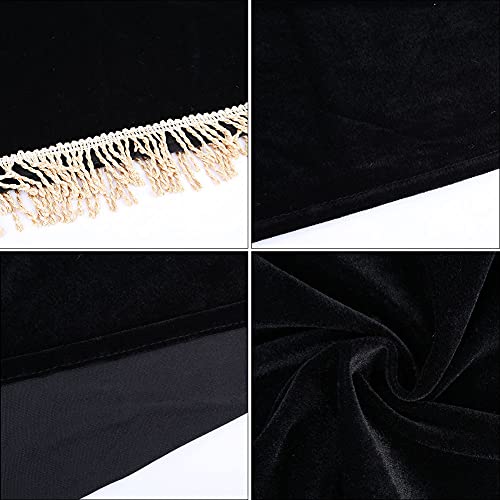 Capa Piano Meia Capa 88 Teclas Anti Poeira,Capa Piano Vertical Dividida Em Tecido Veludo,Com Borda F